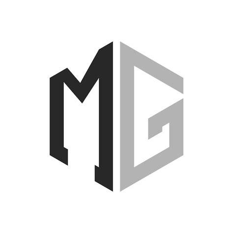 Premium Vector Modern Unique Hexagon Letter Mg Logo Design Template