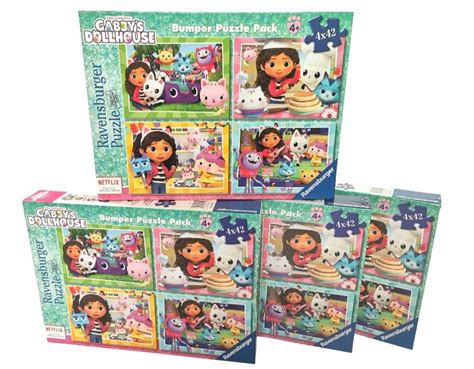 PREZENT Puzzle Koci Domek Gabi Gabby S Dollhouse Ravensburger 4w1