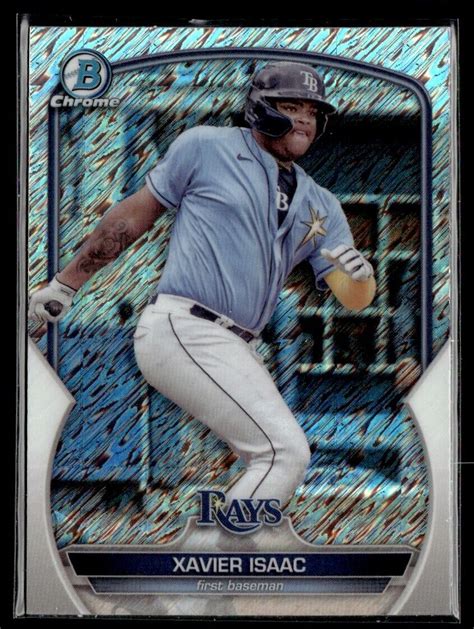 Bowman Chrome Prospects Shimmer Xavier Isaac Tampa Bay Rays Bcp