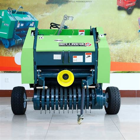 Cheap Small Hay Straw Baler Compact Rice Straw Press Round Baler Mini