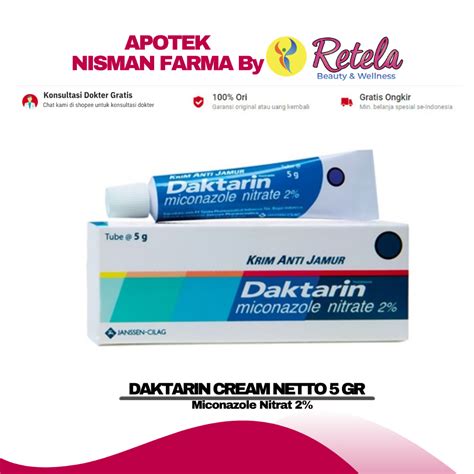 Jual Daktarin Cream Gr Miconazole Nitrat Shopee Indonesia