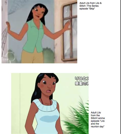 Adult Lilo Comparison By Stitchthebest36 On Deviantart