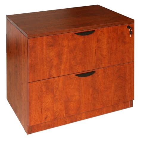 Boss N112 C Cherry Laminate Two Drawer Lateral File Cabinet 31 X 22 X 29