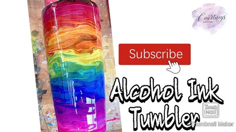 Alcohol Ink Tumbler Tutorial YouTube