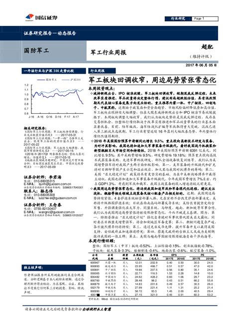 军工行业周报：军工板块回调收窄，周边局势紧张常态化