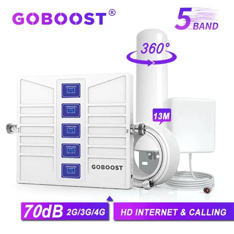 Goboost Amplificador De Se Al De Cinco Bandas Repetidor Con Kit De