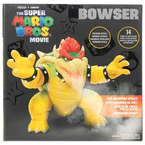 OFFICIAL SUPER MARIO Bros Movie Fire Breathing Bowser 18 Cm Figure