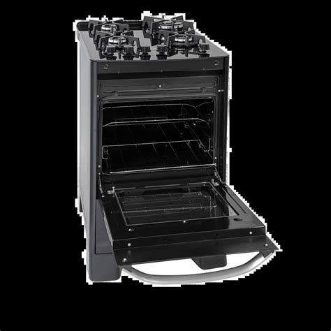 Fogão 4 Bocas Com Grill No Forno - FOGÃO MASTER GRILL 4 BOCAS PRETO SUGGAR FORNO 56L