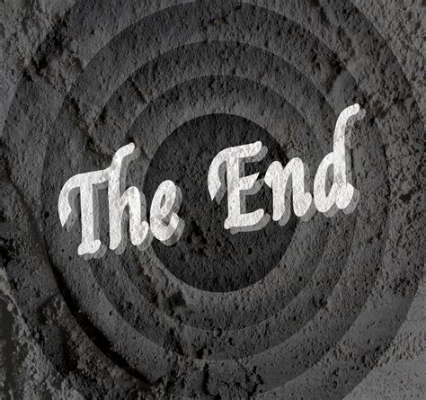 The End Movie Ending Screen On Cement Free Stock Photo - Public Domain ...