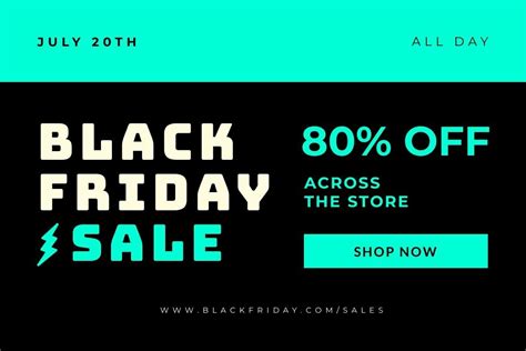 Black Friday Promo Linkedin Post Free Social Media Template Piktochart