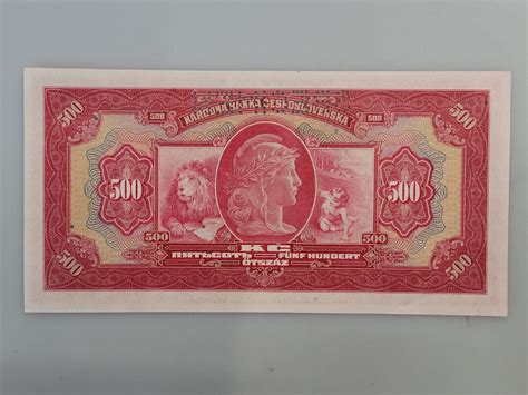 500 Koruna 1929 Specimen série E krásný stav UNC Aukro