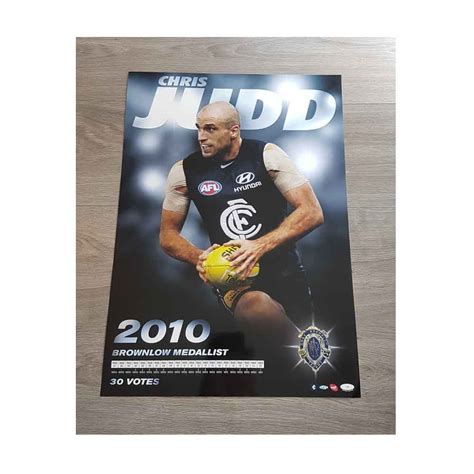 Official Afl Carlton Blues Chris Judd Sports Player Brownlow Medal ...