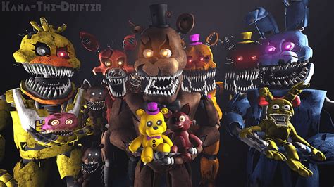 Fnaf 4 Todos Los Animatronics Por Francisco Fondo De Pantalla Pxfuel