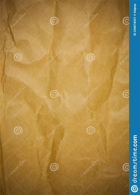 Old Torn Crumpled Paper Bag Texture Background Stock Image Image Of