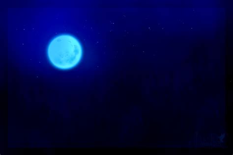 3000x2000 / moon, blue, dark, night, artist, artwork, digital art, hd ...