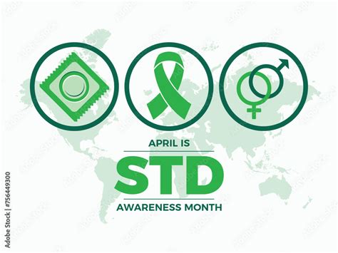 April Is Sexually Transmitted Diseases Std Awareness Month Poster