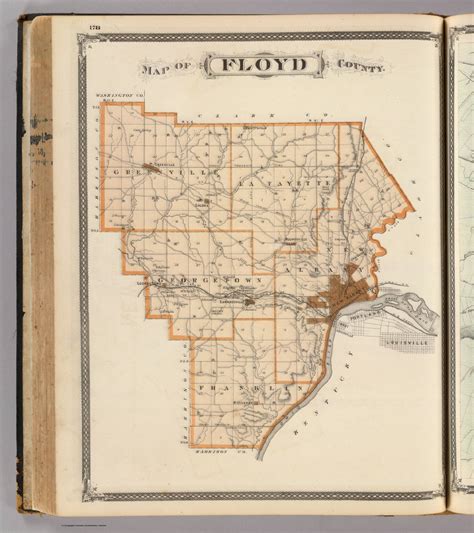 Map Of Floyd County David Rumsey Historical Map Collection