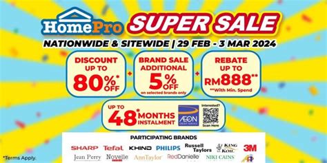 Homepro Super Sale Up To Off Feb Mar