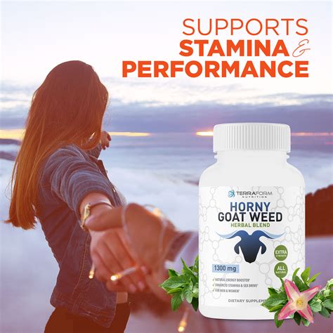 Horny Goat Weed Herbal Blend Capsules Terraform Nutrition