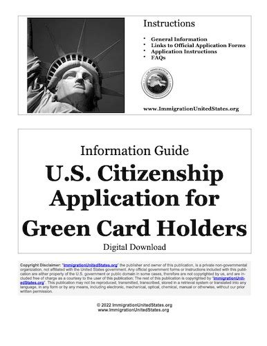 U.S. Citizenship Application for Green Card Holders - U.S. Immigration ...