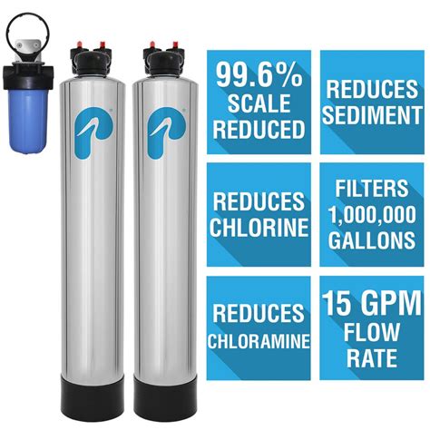 Pelican Water 15 Gpm Whole House Water Filtration And Natursoft Salt