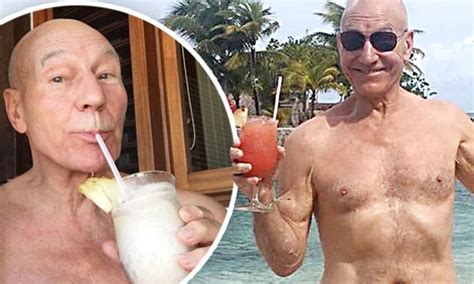 Patrick Stewart Poses Shirtless To Celebrate Golden Globe Nomination