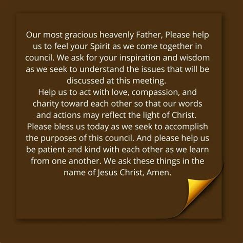 Opening Prayer For Meeting And Closing Prayer Example Artofit