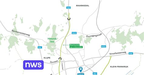 Vlaamse regering bevestigt plannen tracé van N60 in Ronse met tunnel