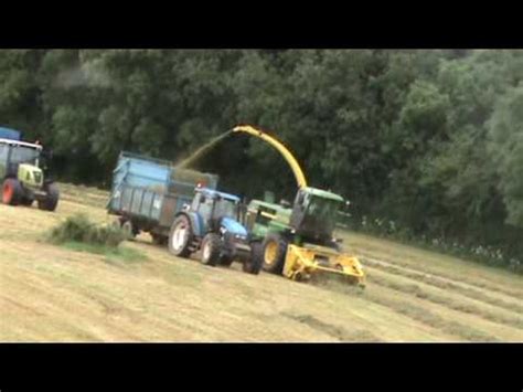 Silaging With John Deere 6850 Wet And Steep Makes A Problem YouTube