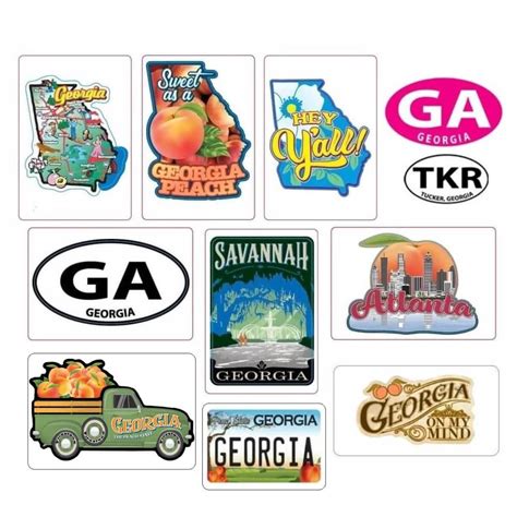 Georgia Souvenir Stickers, General Souvenirs: Georgia Gifts & More