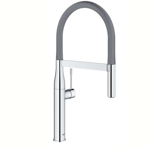 Grohe Grohe Essence Professional Pull Out Chrome Grey Tap Kitchen