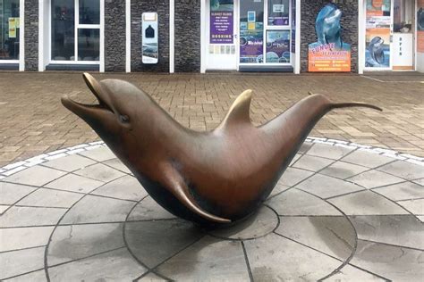 day statue  fungie  dolphin unveiled  dingle