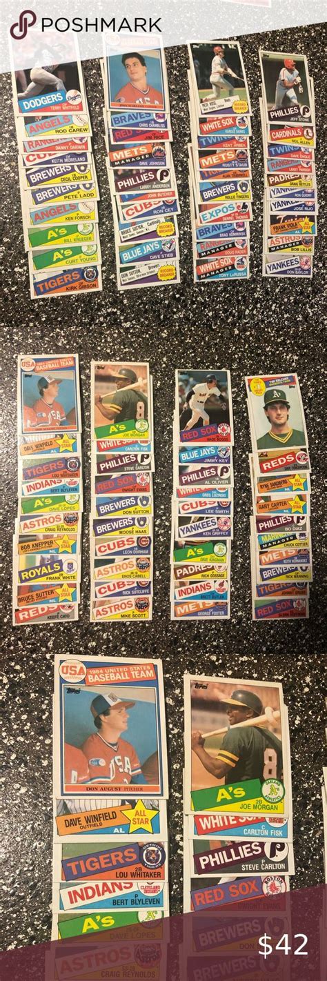 Different Topps Baseball Cards With Pete Rose Ryne Sandberg