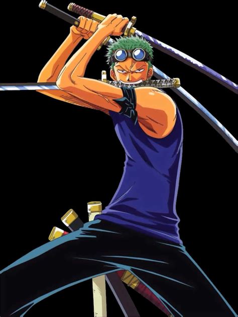 Download Zoro_ Three_ Sword_ Style_ Anime_ Character | Wallpapers.com