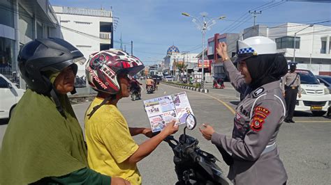 Cegah Pelanggaran Lalu Lintas Dit Lantas Polda Gorontalo Sosialisasikan Penerapan Etle Polda