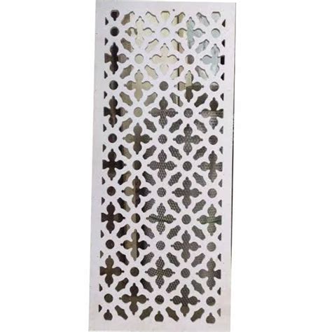 white wpc cnc cut grill thickness  mm  sq ft  mumbai id