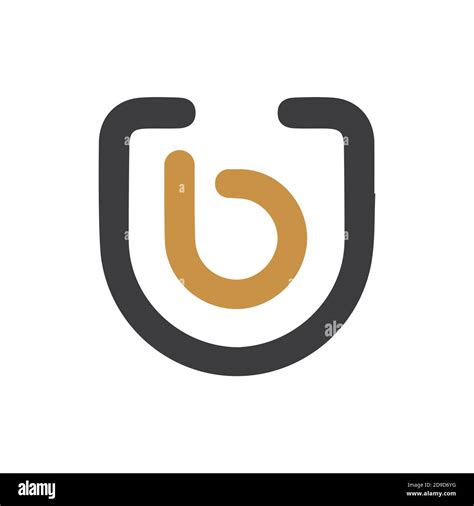 Initial Letter Ub Logo Or Bu Logo Vector Design Template Stock Vector