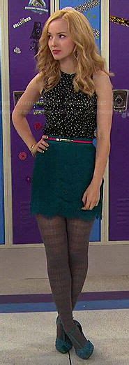 Livs Dotted Top And Teal Lace Skirt On Liv And Maddie Liv Rooney