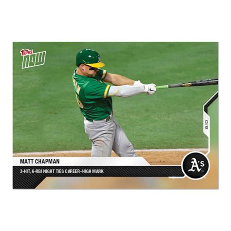 Matt Chapman MLB TOPPS NOW Card 86 Print Run 293