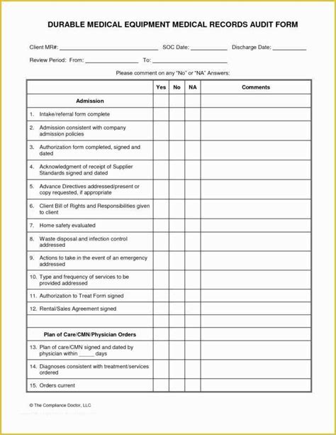 Free Layered Process Audit Template Printable Templates