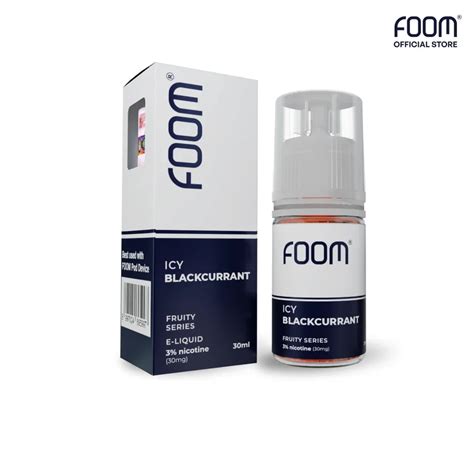 foom icy blackcurrant fruity series foom lab global