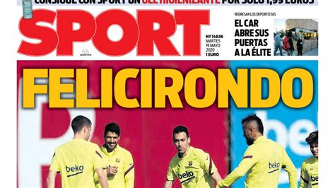 La Portada Del Diario Sport 19 05 2020