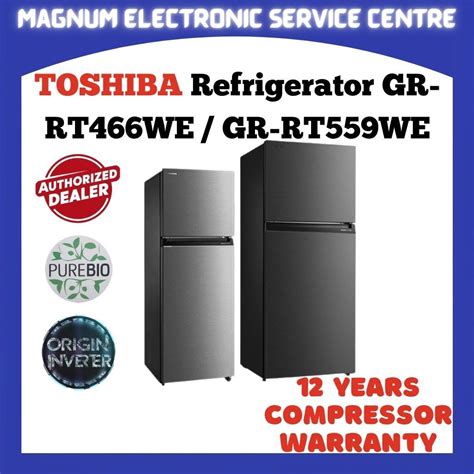 Toshiba Doors Inverter Refrigerator L L Gr Rt We Gr