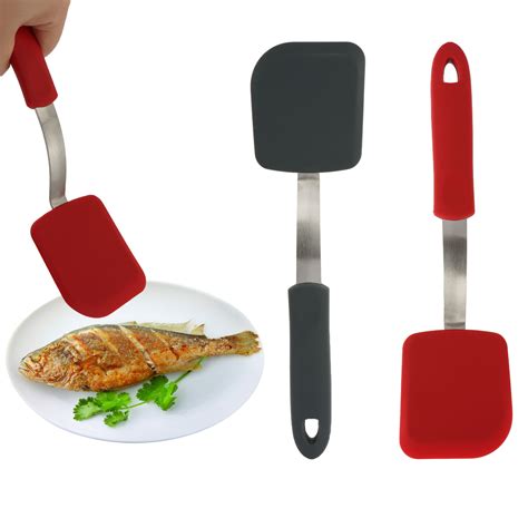 Silicone Spatula Stainless Steel Handle Heat Resistant Kitchen Gadget