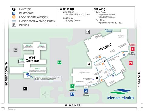 Map And Parking Information Mercer Health