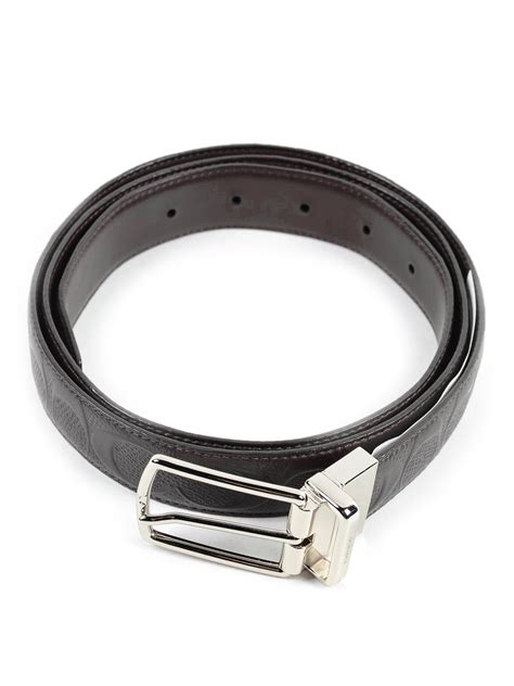 Belts Coach Buckled Leather Reversible Belt Dk Thebs