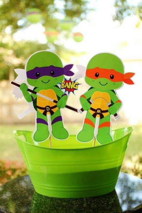 Ninja Turtle Party Ninja Turtle Centerpiece Ninja Turtle Theme Party