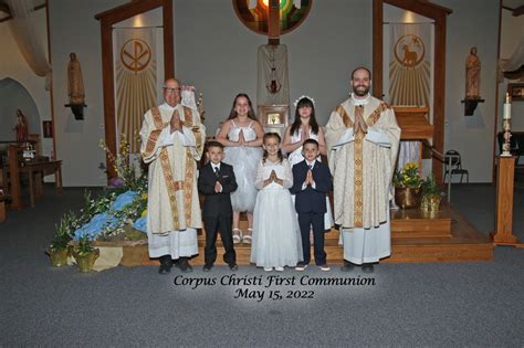 First Communion Corpus Christi Catholic Church Council Bluffs Iowa