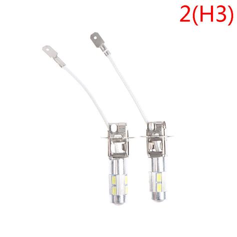 2Pcs H1 H3 12V 5630 6000K DC LED Car Lamp Auto Light Fog Light Car