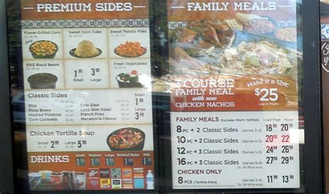 El Pollo Loco Menu